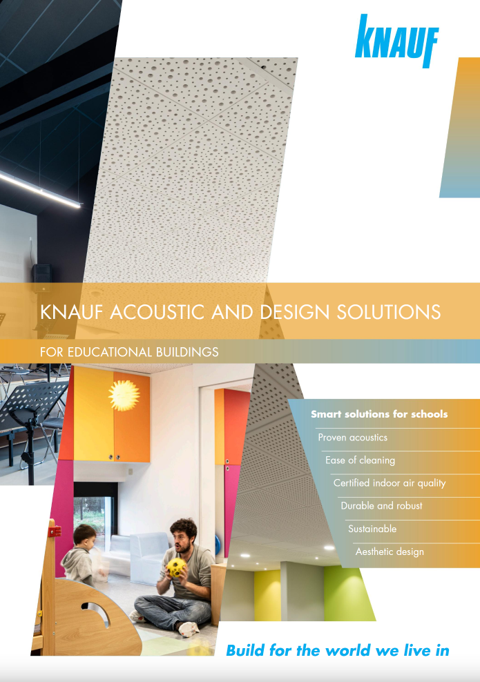 Knauf Acoustic and Design Solutions for Education Brochure Cover