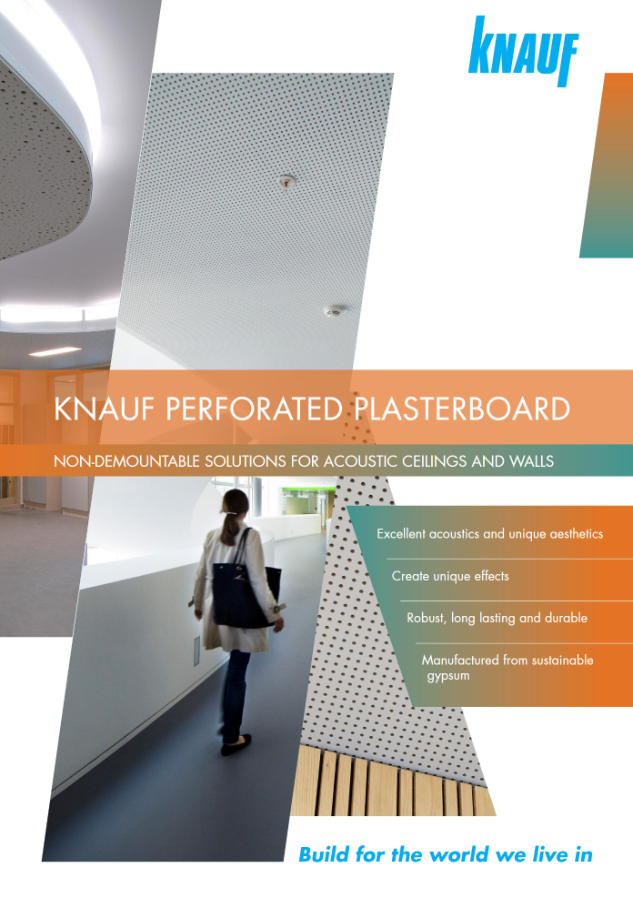 Knauf Perforated Plasterboard Brochure Cover